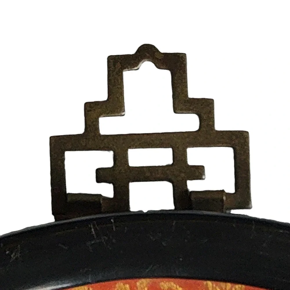 VTG Faux Jade Asian Wall Plaque 7